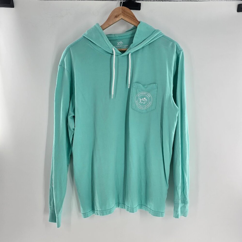 Southern Tide Mint‎ Green Hooded Performance Tee Men’s Large